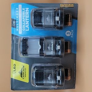 Cascade Mountain Tech collapsible Lantern 3 pack indoor/outdoor